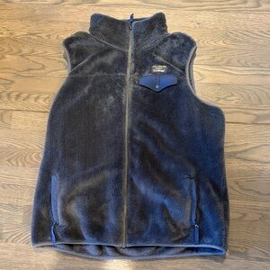 L.L. Bean Womens Grey Fleece Vest with Zip Pockets